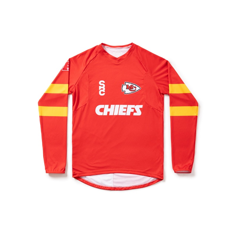 State Bicycle Co. | NFL Collection  Long-Sleeve MTB Jersey  Kansas City Chiefs