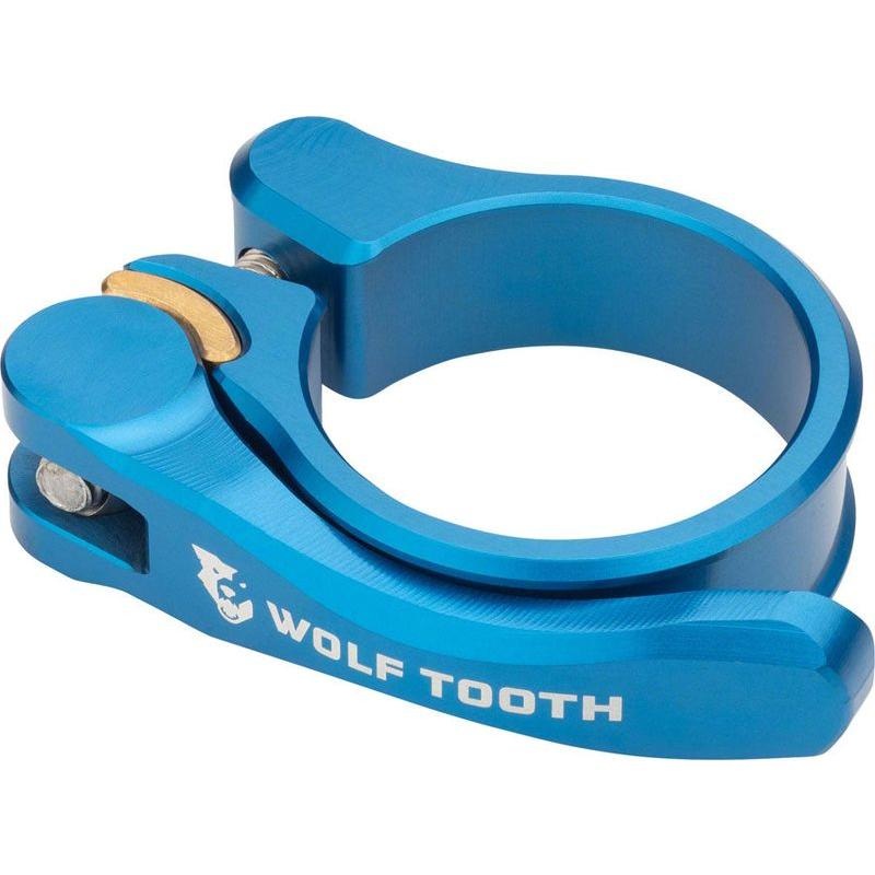 Wolf Tooth Components Quick Release Seatpost Clamp – 34.9mm QR Blue