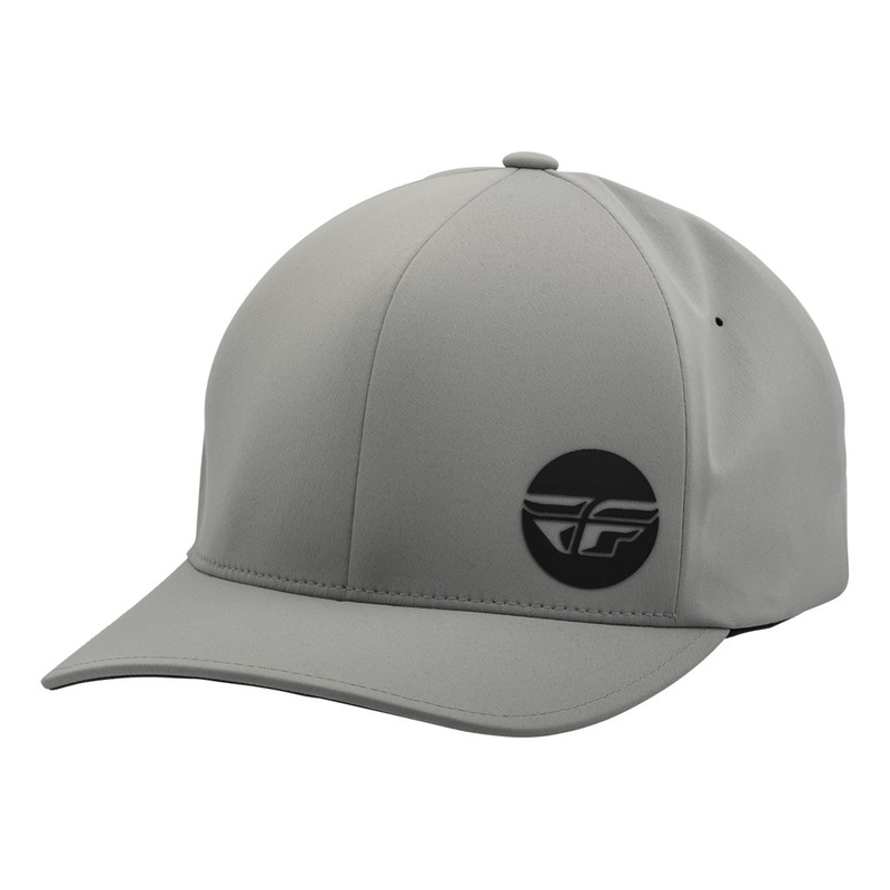 Fly Racing Delta Hat-Light Grey/Black-SM/MD
