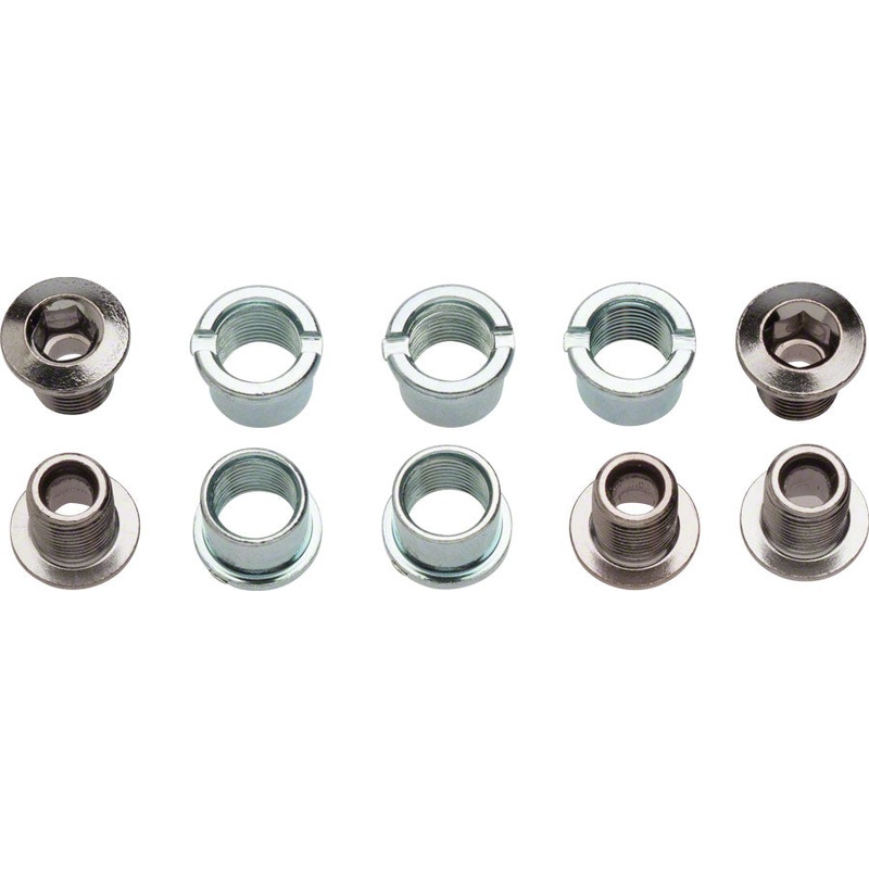 Sugino 5-Bolt Chainring Set – For 2x, 9mm, Chrome Plated