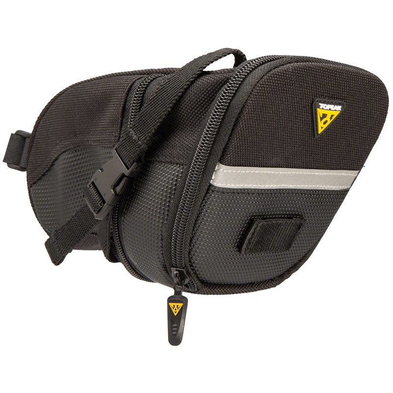 Topeak Aero Wedge Seat Bag – Strap-on, Large, Black