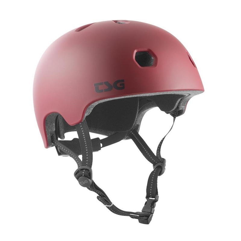 TSG Meta Solid Helmet Satin Oxblood