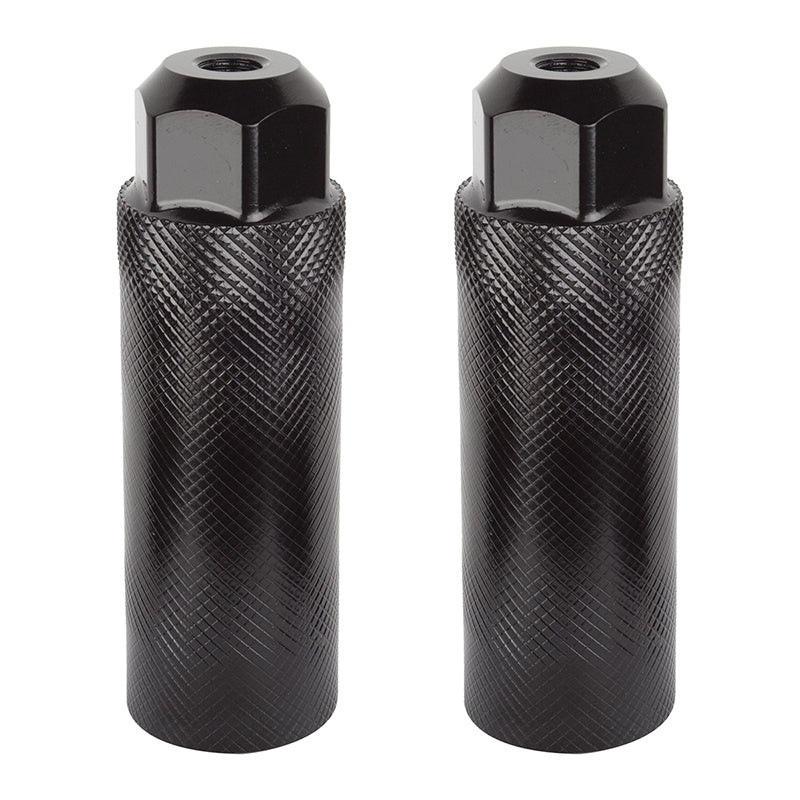 Black Ops Lead Foot Axle pegs – 3/8″ – 26tpi – GT Style – Black