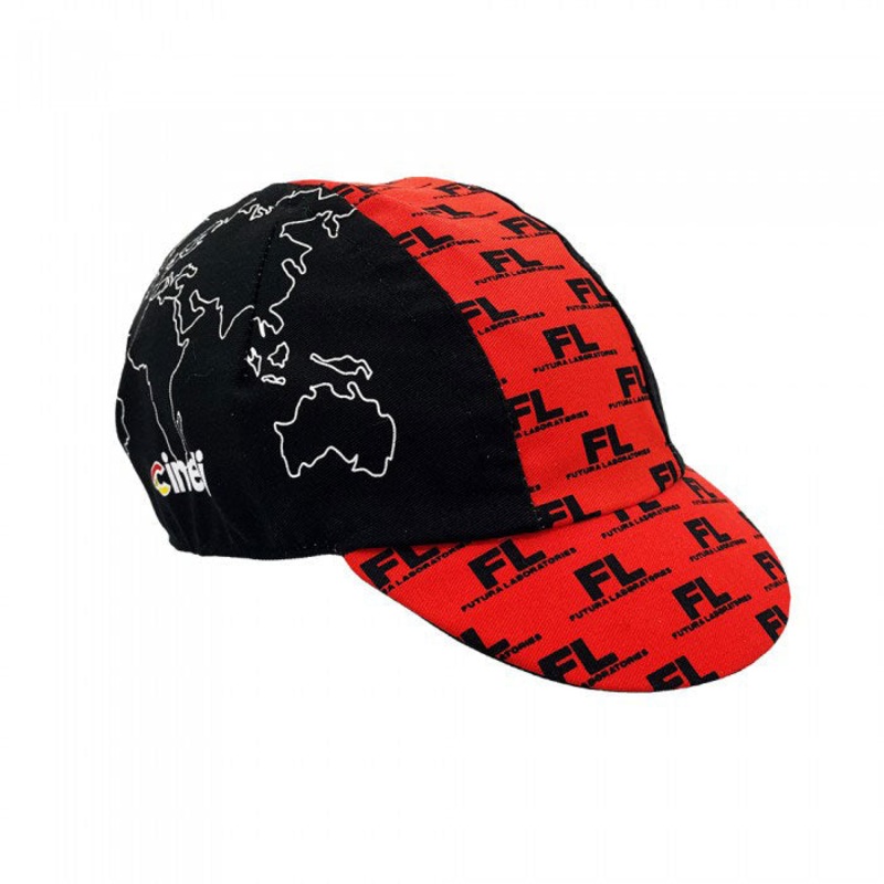 Cinelli Futura Cycling Caps  Keith Haring Art, Stylish Polyester-Cotton Blend, Made in Italy, One Size Fits Most, Authentic Cycling Accessories