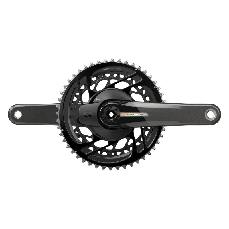 Force D2 2x Power Meter Crankset Speed: 12 Spindle: 28.99mm BCD: Direct Mount 50/37 DUB 170mm Black Road Disc