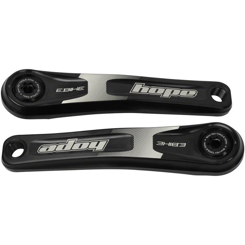 Hope Ebike Crank Arm Set – 165mm ISIS Standard Offset Black