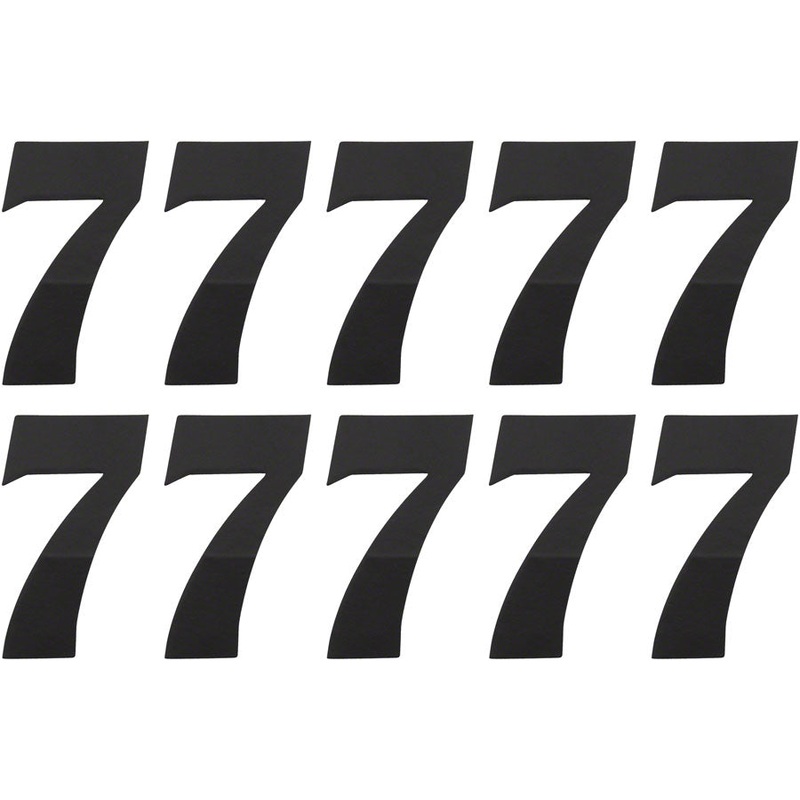 Tangent # 7 Side Plate Numbers – 10/Pack Black