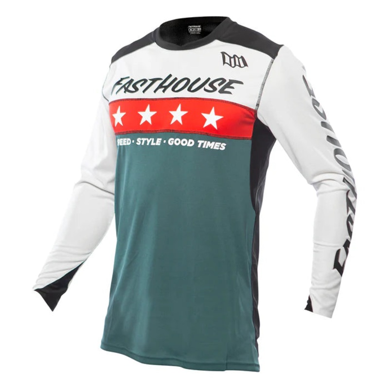 Fasthouse Elrod Astre Jersey – White-Slate
