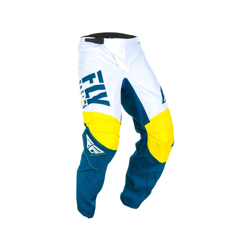 Fly Racing 2019 F-16 BMX Race Pants-Yellow/White/Navy