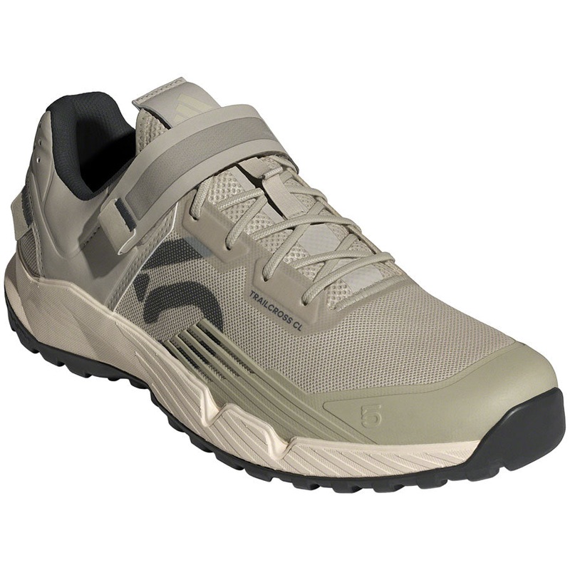 Five Ten Trailcross Mountain Clipless Shoes – Mens Putty Gray/Carbon/Wonder White 8.5