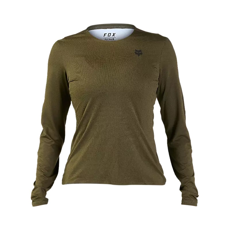 Fox Racing Flexair Ascent Long Sleeve MTB Jersey – Womens – Olive Green