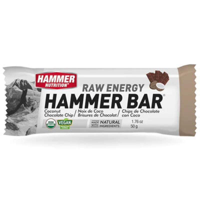 Hammer Bar Coconut Choc Chip 50 Gram Bar 12/Box/Eta May’24 Hammer Bars Hammer Nutrition Nutrition