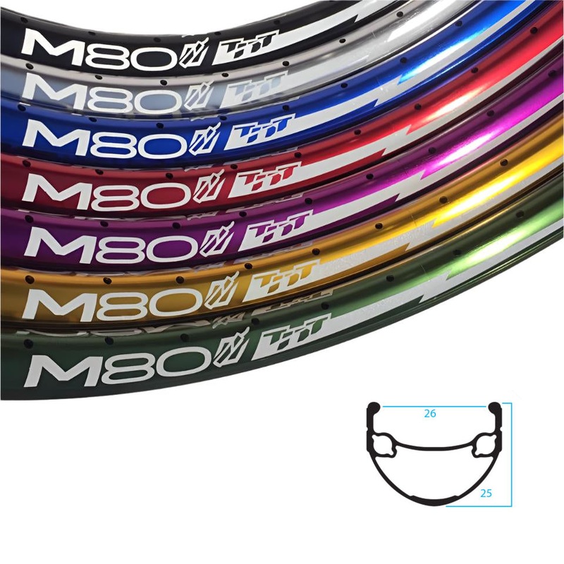 29″ (622mm) TNT M80 Double Wall Rim – 36H – Blue Anodized