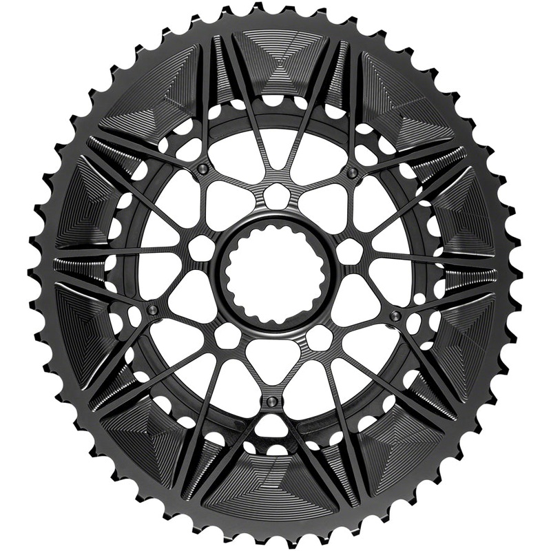 absoluteBLACK SpideRing Oval Direct Mount Chainring Set – 50/34t Cannondale Hollowgram Direct Mount BLK