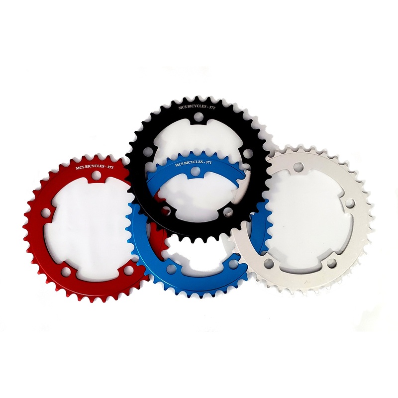MCS 37t BMX Chainring – Blue – 110mm 5-bolt – USA Made