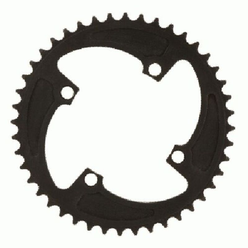 MCS 43t BMX Chainring – Black – 104mm 4-bolt – USA Made