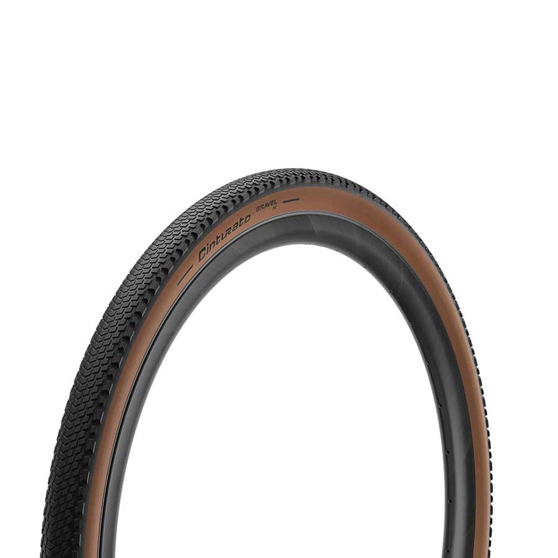 Pirelli Cinturato Gravel H Tire – 700 x 40 Tubeless Folding Classic Tan