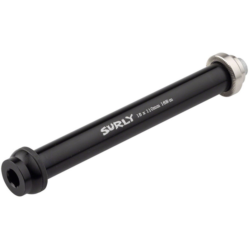 Surly Front Thru-Axle – 15×110 mm, Chromoly, Black