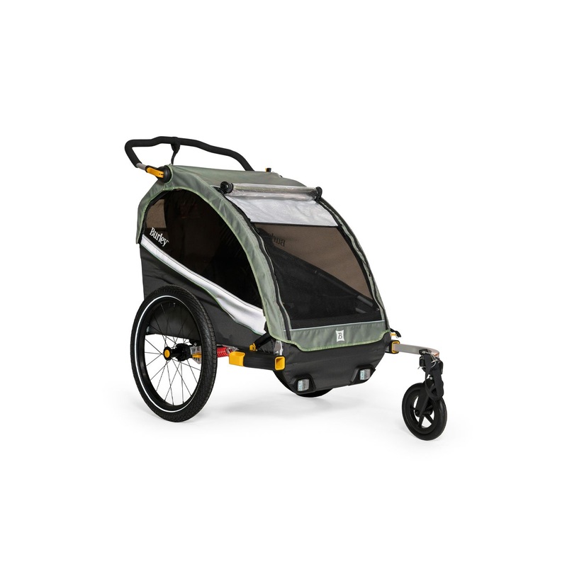 Burley DLite X Child Trailer – Double Sage Green