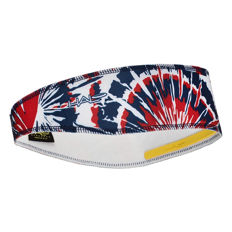 Halo II Pullover Headband – Red White Blue Tie Dye