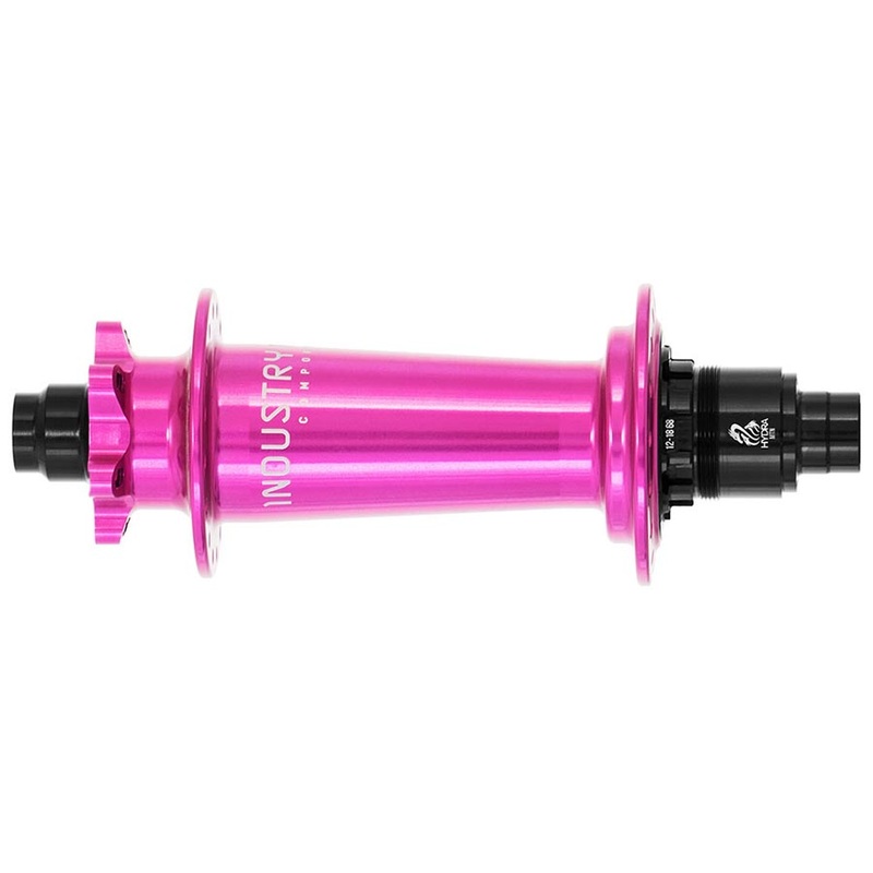 Industry Nine Hydra Classic Boost 6B Disc Hub Rear 32H 12mm TA 148mm SRAM XD Pink