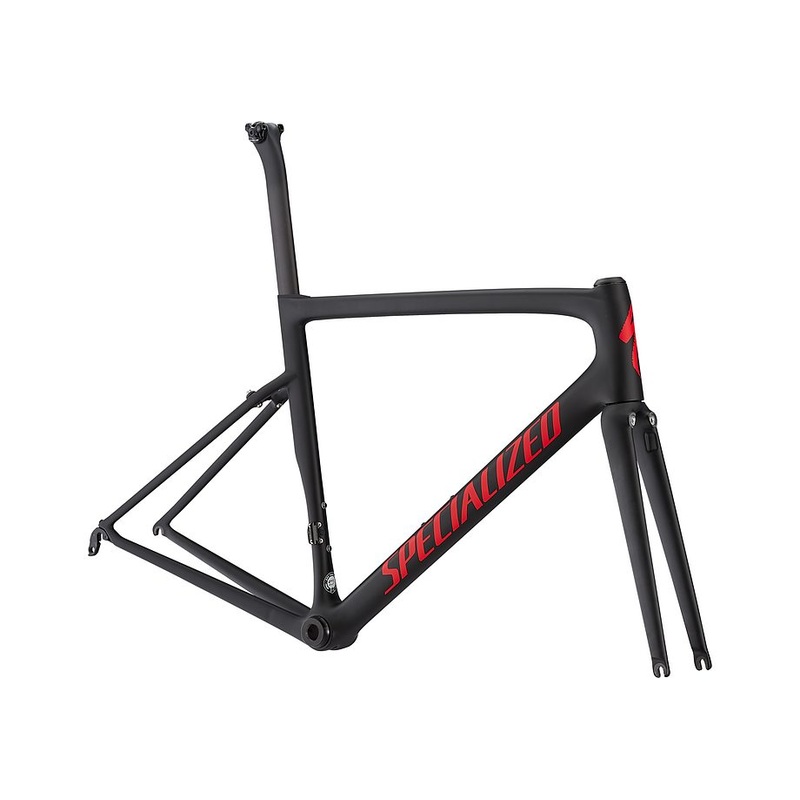 Specialized tarmac men sl6 pro frmset black/gloss flo red/clean 52