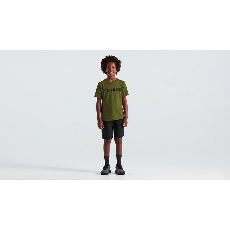 Specialized wordmark tee ss yth olive green l