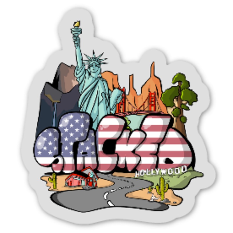 3 Road trip Sticker