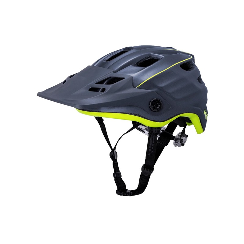 Kali Protectives Maya 2.0 Revolt MTB Helmet – Matt Titanium-Flo Yellow – 2019