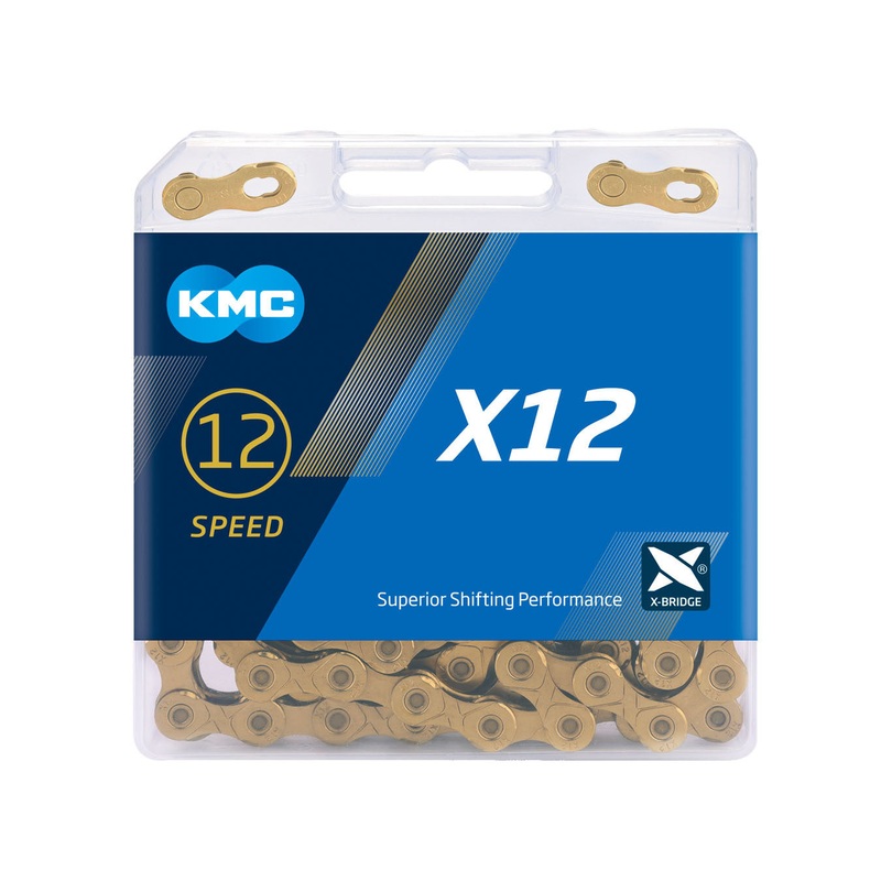 KMC X12 12 Speed Chain – Gold 126L
