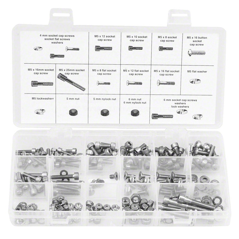 Wheels Manufacturing 456mm Fastener Kit – 218 Pieces of Stainless Steel Bolts Nuts Washers
