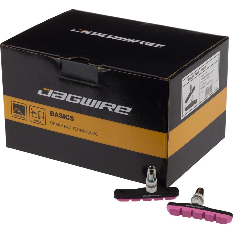Mountain Sport Brake Pads Threaded Post Box of 25 Pair Pink