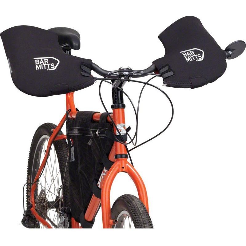 Bar Mitts Mountain / Commuter Pogie Handlebar Mitten: for Mirrors LG Black