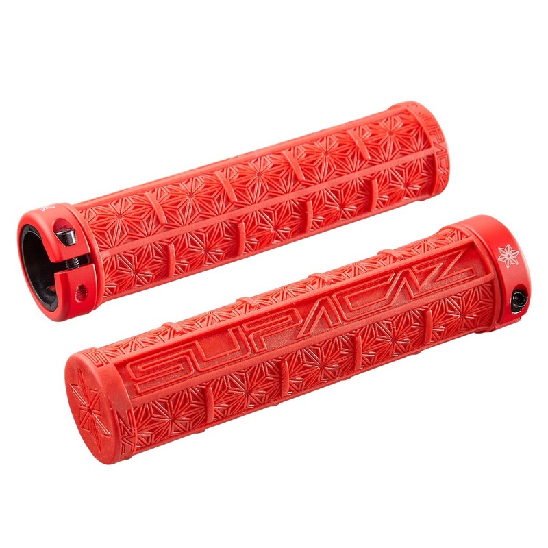 Supacaz Grizips MTB Grips – Red – Lock-on