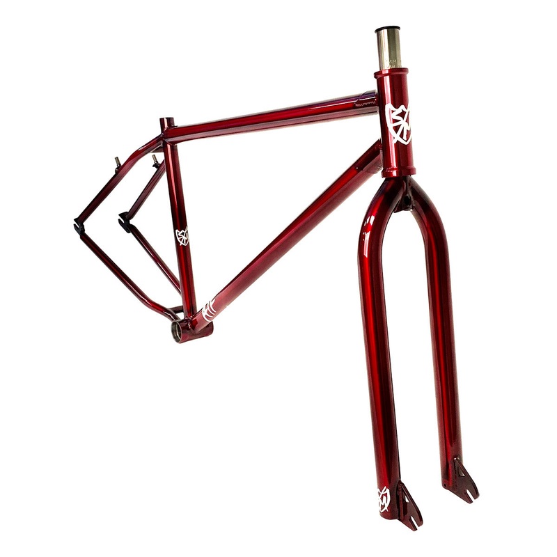 S&M ATF 29″ Frame & Fork Kit – Trans Red