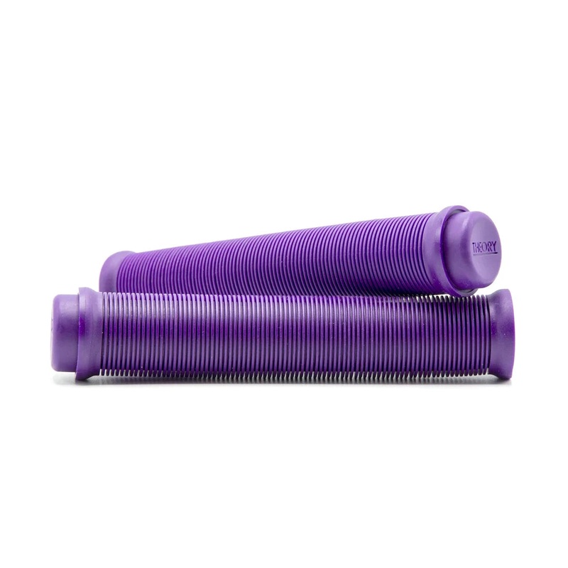 Theory Data Grips w/ Bar Ends – Flangeless – Purple