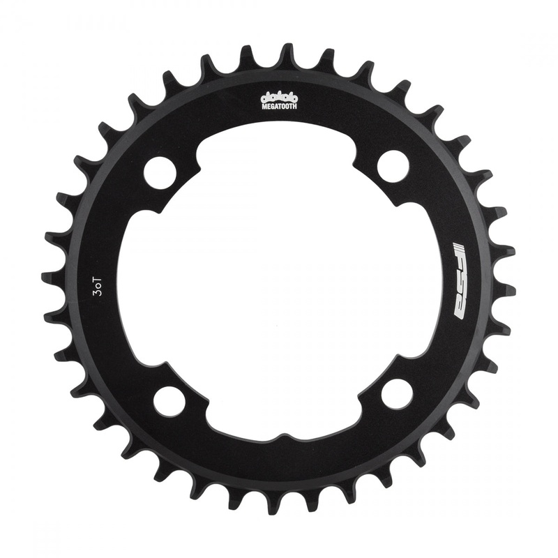 Full Speed Ahead Megatooth Chainring 38T 104 BCD 4-Bolt 1×10/11-Spd Aluminum Blk