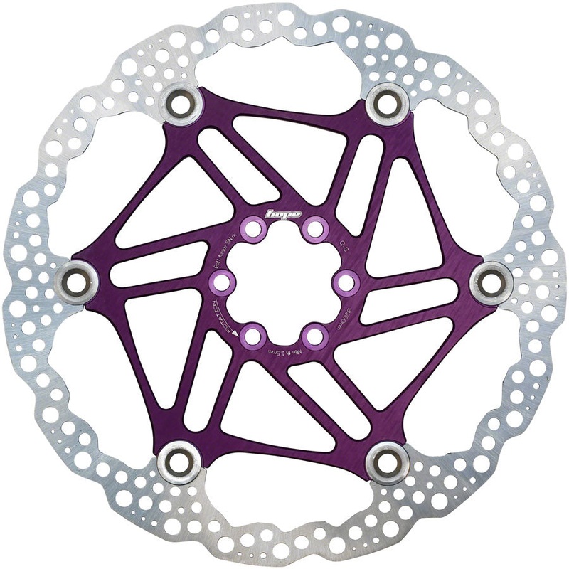 Hope Floating Disc Brake Rotor – 200mm, 6-Bolt, Purple