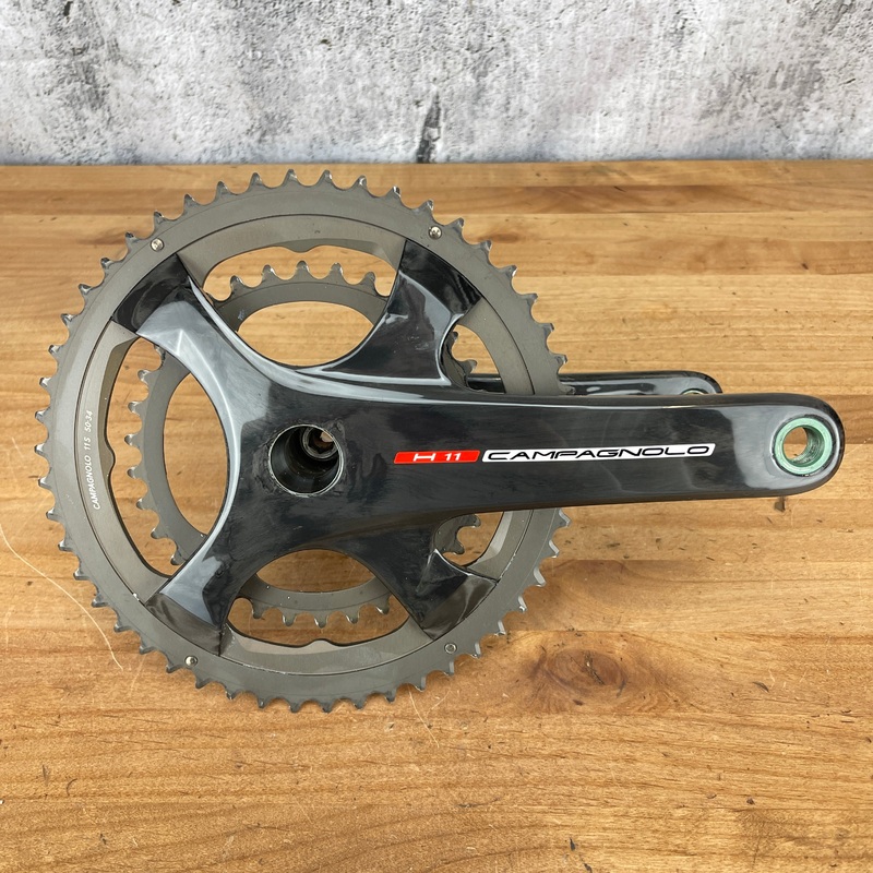 Low Mile! Campagnolo H11 Carbon 11-Speed 50/34t 175mm Crankset 639g USB Ceramic