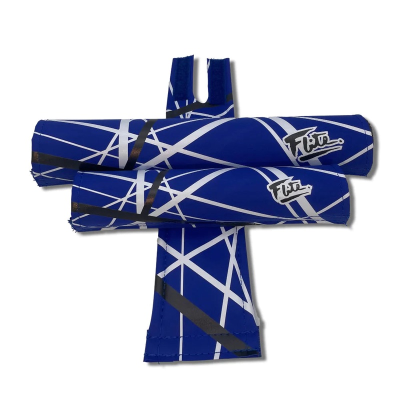 Flite Van Halen Jump! Inspired BMX 3 Piece Padset – Blue/Black/White – USA Made