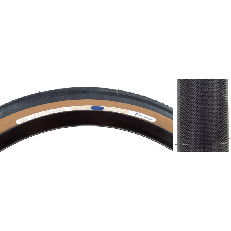 GravelKing Slick Tire – 650b x 48 / 27.5 x 1.90 Tubeless Folding BLK/Brown