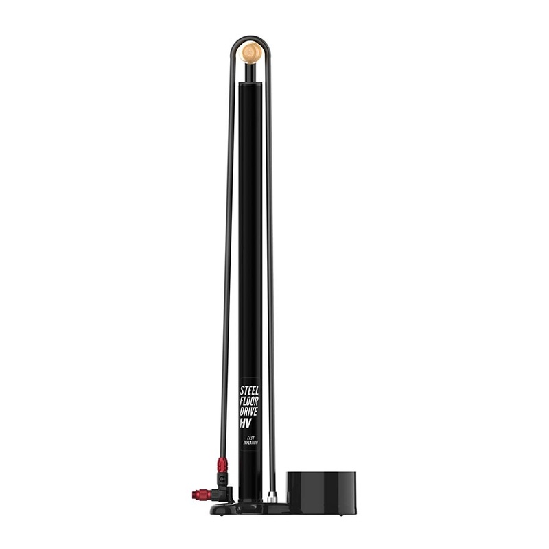Lezyne Steel HV Floor Drive Pump – Flat Black