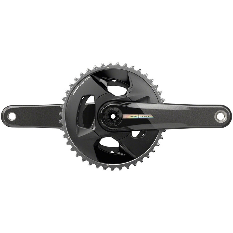 SRAM Force Wide Crankset – 167.5mm, 2x 12-Speed, 43/30t, 94 BCD, DUB Spindle Interface, Iridescent Gray, D2