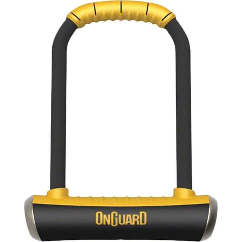 OnGuard PitBull Series U-Lock – 4.5 x 9 Keyed Black/Yellow Includes bracket