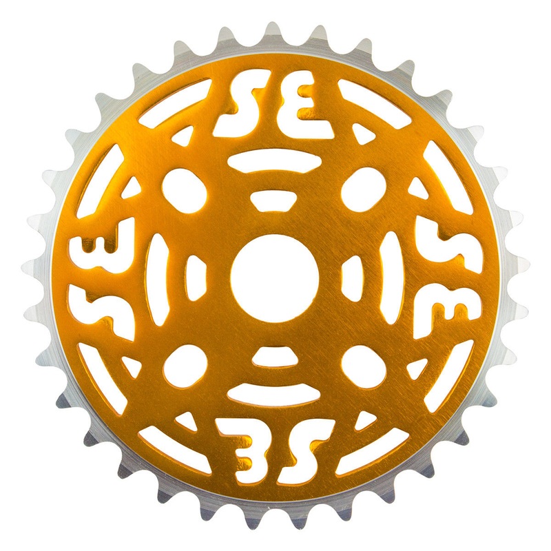 SE Racing 33T BMX Aluminum Sprocket / Chainwheel – Gold