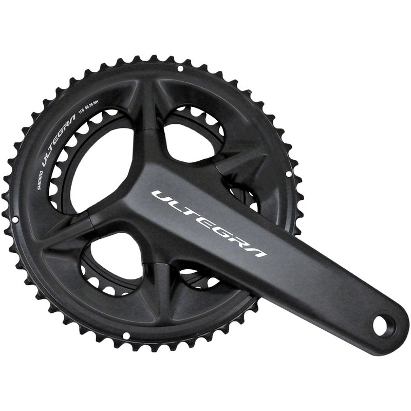 Shimano Ultegra FC-08 Crankset – 165mm, 11-Speed, 52/36t, 110 Asymmetric BCD, Hollowtech II Spindle Interface, Black
