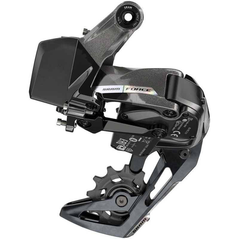 SRAM Force XPLR AXS eTap Rear Derailleur – 12-Speed, Medium Cage, 44t Max, (Battery Not Included), Iridescent Gray, D2