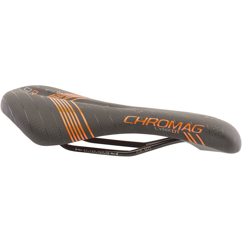 Chromag Lynx DT Saddle 280 x 135mm Unisex 292g Black/Orange