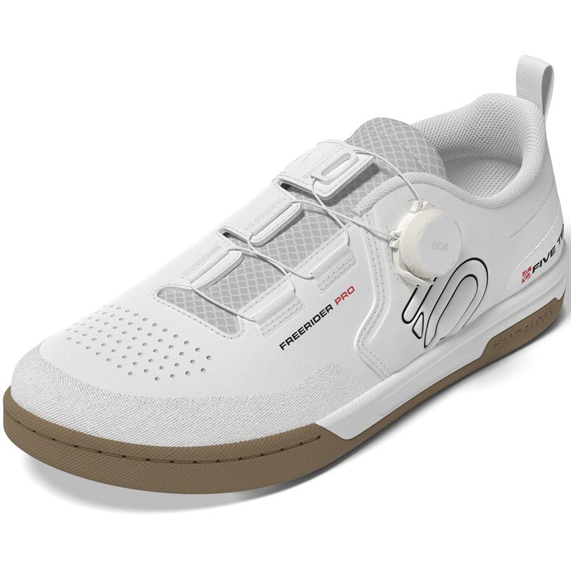 Five Ten Freerider Pro BOA Flat Shoes – Mens FTWR White/Core Black/Red 14