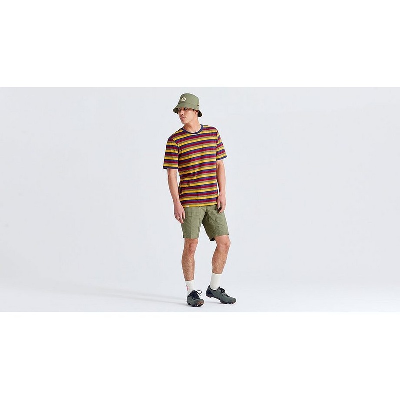 Specialized s/f cotton striped tee ss men multi xl
